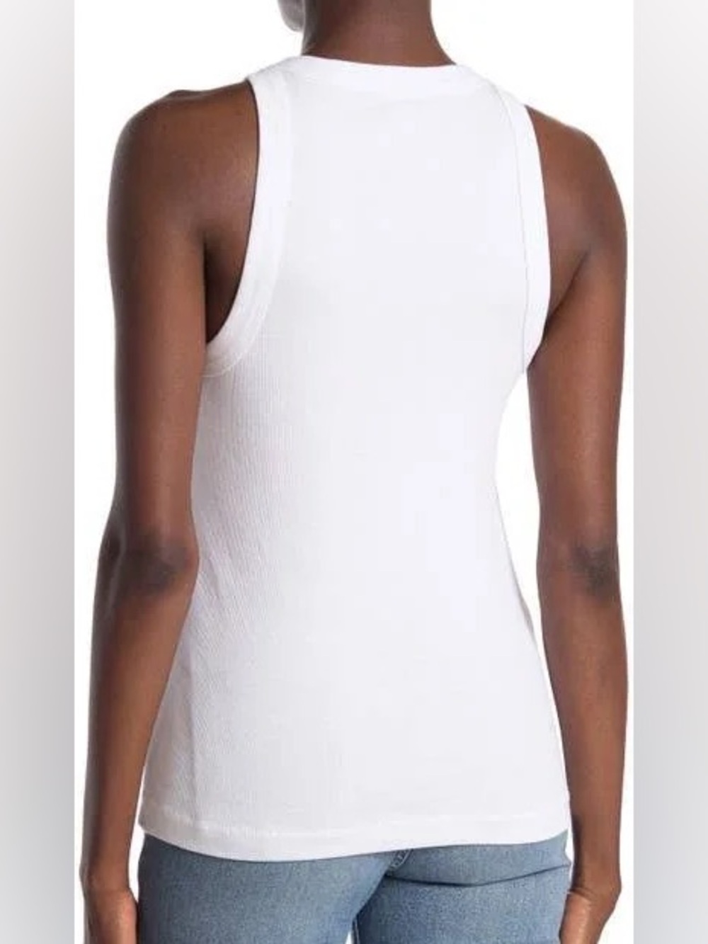 NWT James Perse cotton cutaway ribbed tank size 0 - Picture 2 of 4
